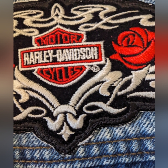 Harley Davidson Blue Jean Vest - Picture 13 of 14